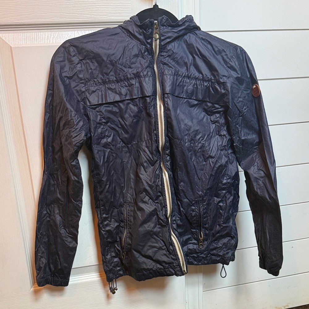 Kids Navy Lightweight Hooded Jacket
